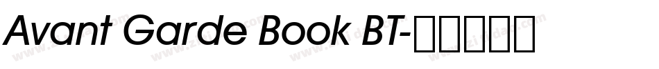 Avant Garde Book BT字体转换